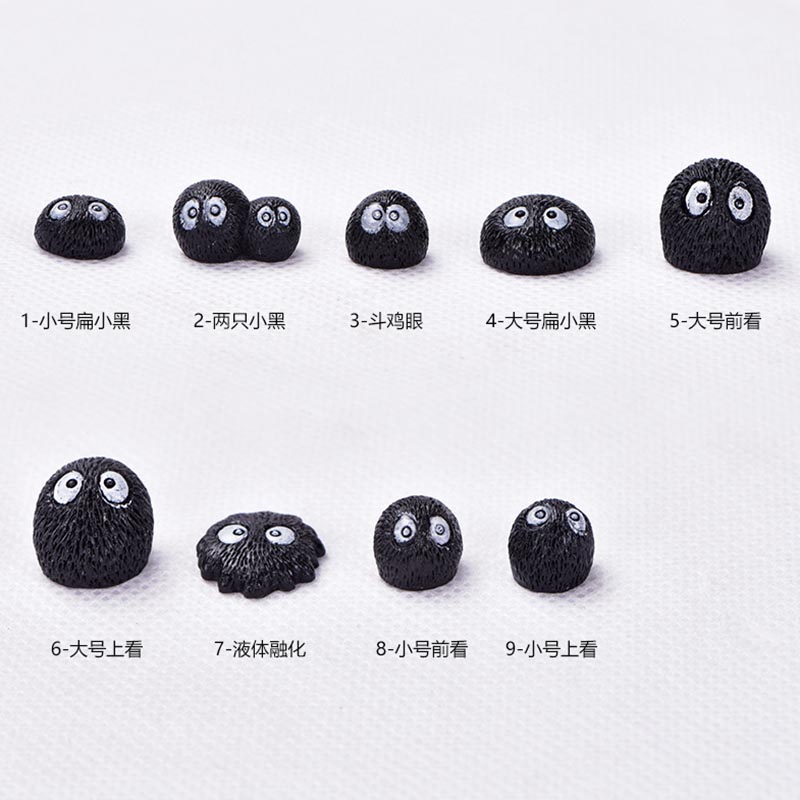 微景观小饰品可爱小黑树脂小精灵多肉装饰创意手工盆栽摄影小动物