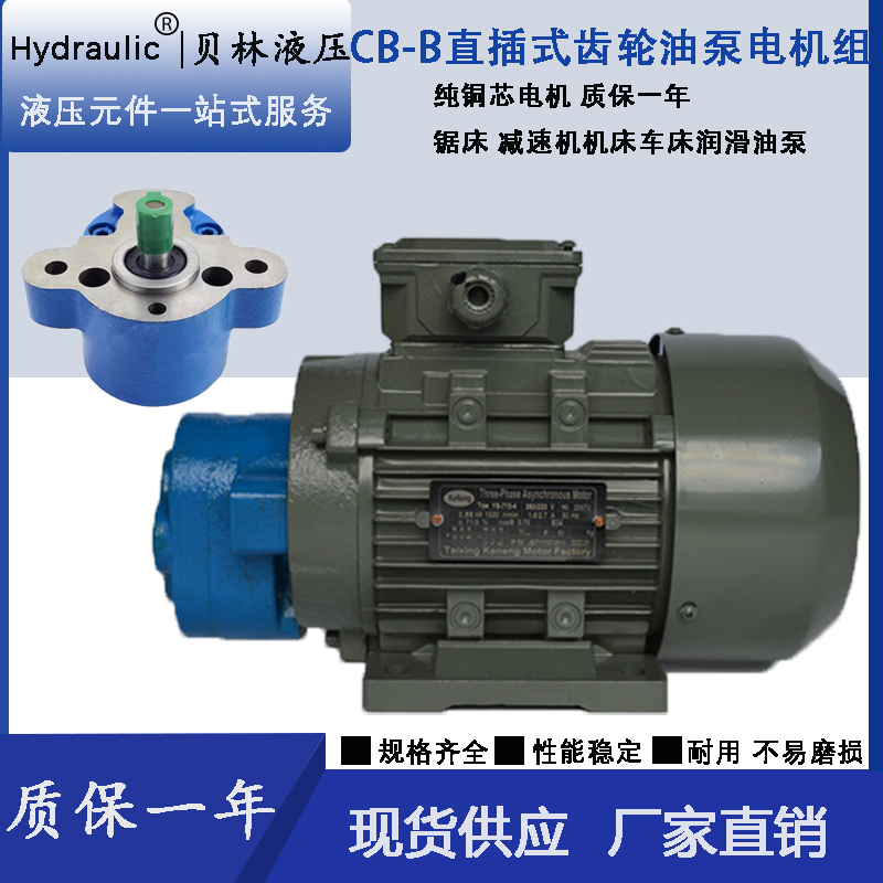 CB-B6/B4/CB-B10R锯床齿轮油泵电机组CBW-B2.5JZ 0.37/0.55KW润滑