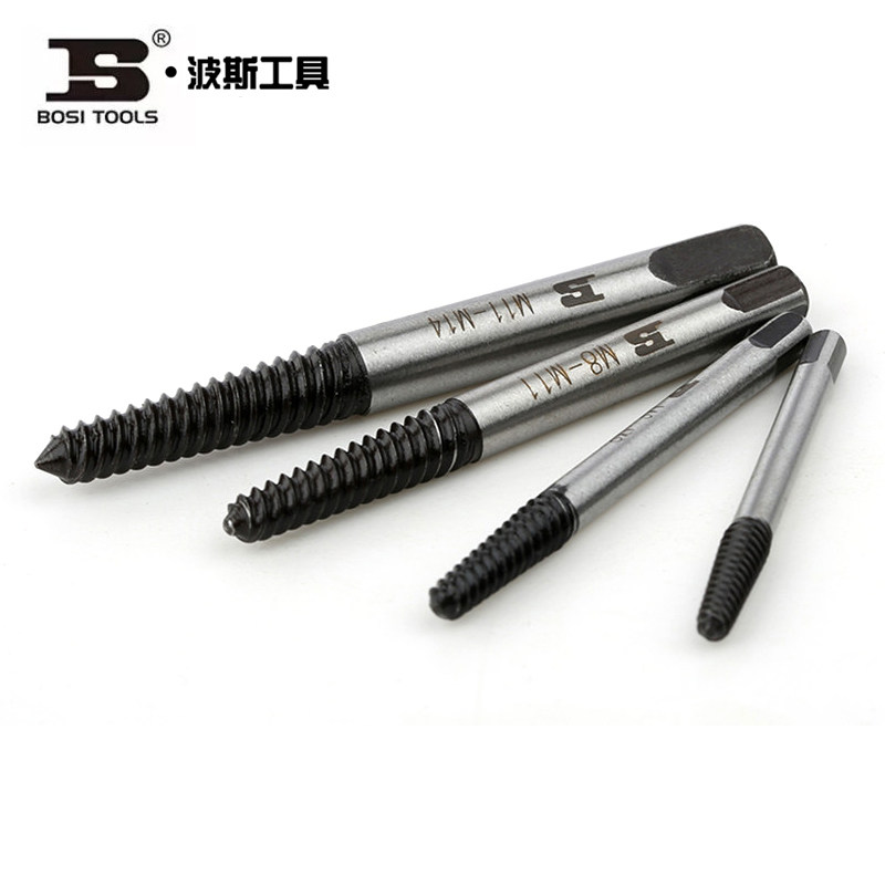 波斯工具5件断头螺丝取出器组套 带绞手架取丝器反丝滑丝BS522025,农机/农具/农膜,叉,淘宝优惠券,粉丝福利购,淘宝优惠卷