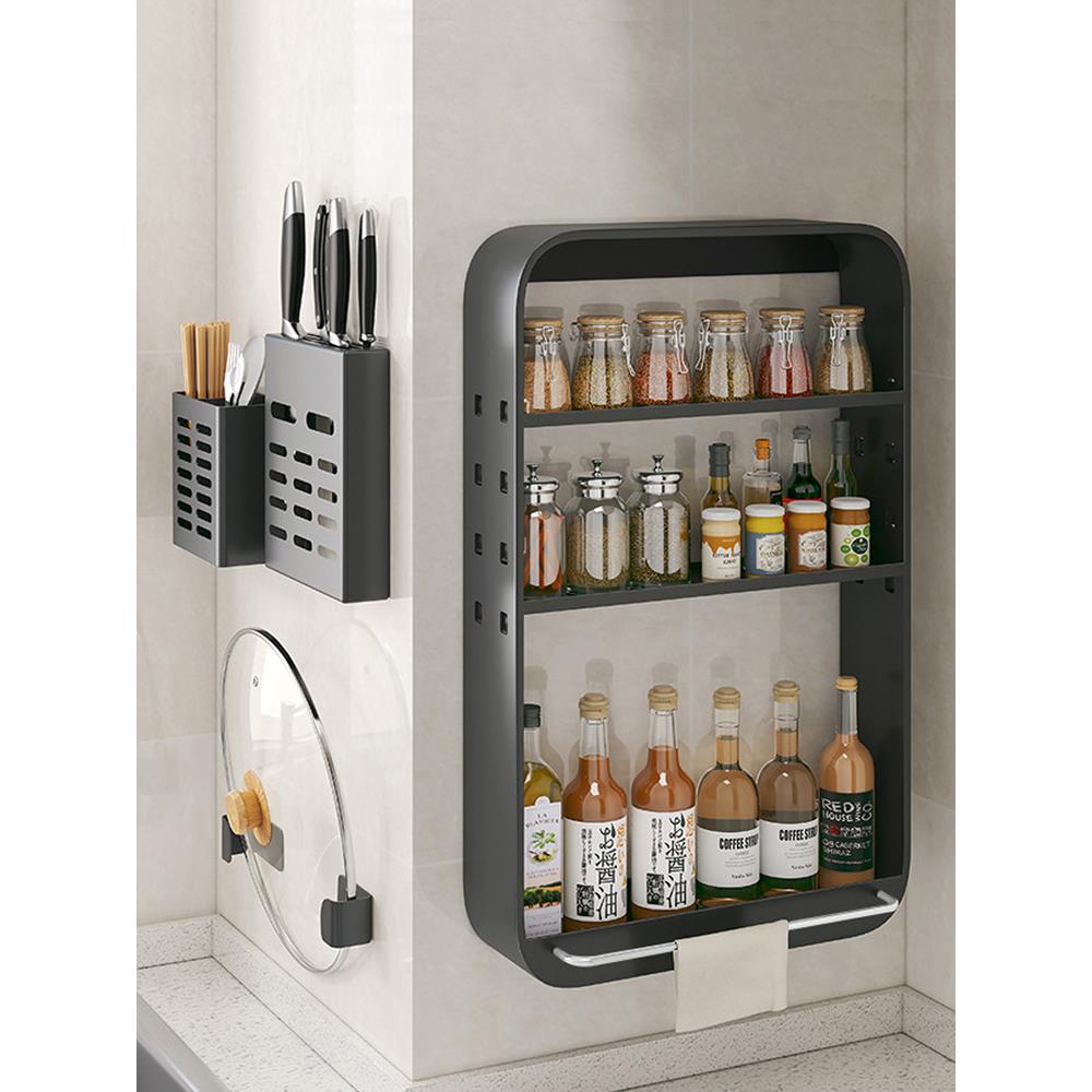 厨房调料置物架壁挂式味