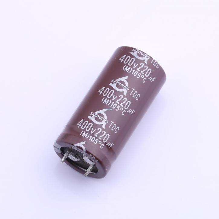 TDC 400V220 22*45 (220uF ±20% 400V) 牛角型电解电容