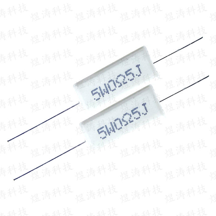 5W欧式陶瓷水泥电阻 47R51R56R62R68R75R82R100R120R J 欧姆 5瓦