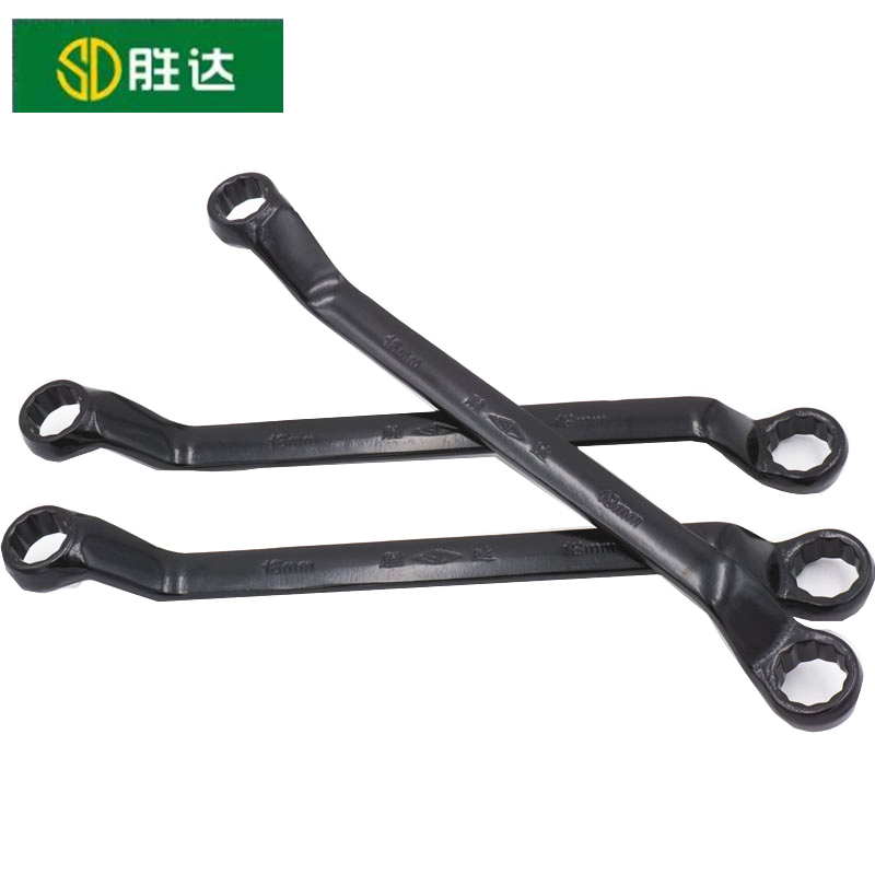 胜达发黑双头梅花扳手机