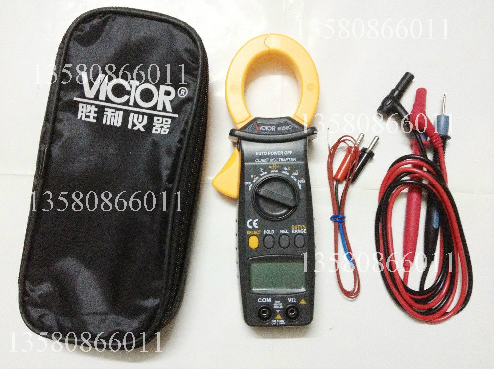 原装正品胜利 交直流钳形表 万用表VC6056C+带电容测试钳形表