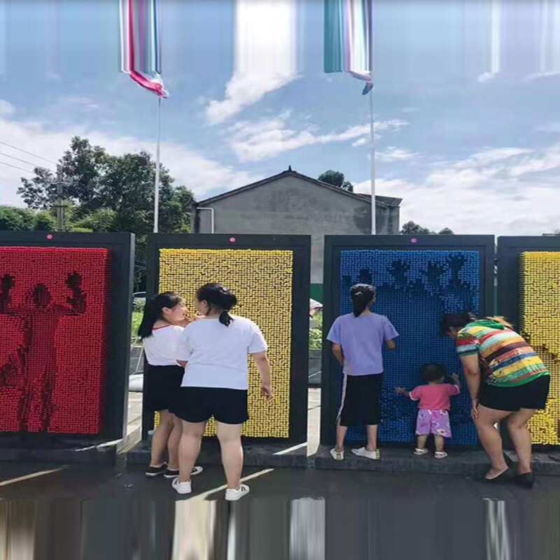 三维针雕百变针画墙毕业定制户外商业区活动暖场摆摊创意景区礼物