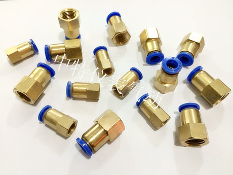 内牙快插直通气管速接头