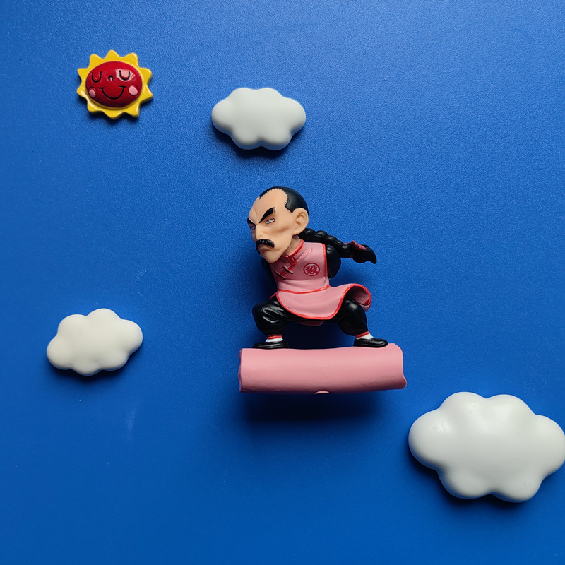 创意立体七龙珠飞行孙悟空桃白白冰箱贴磁贴动漫卡通家居鱼缸装饰