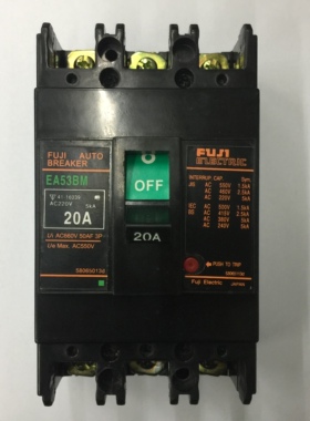 询价原装正品EA53BM 3P 20A日本富士空气开关塑壳式断路器议价