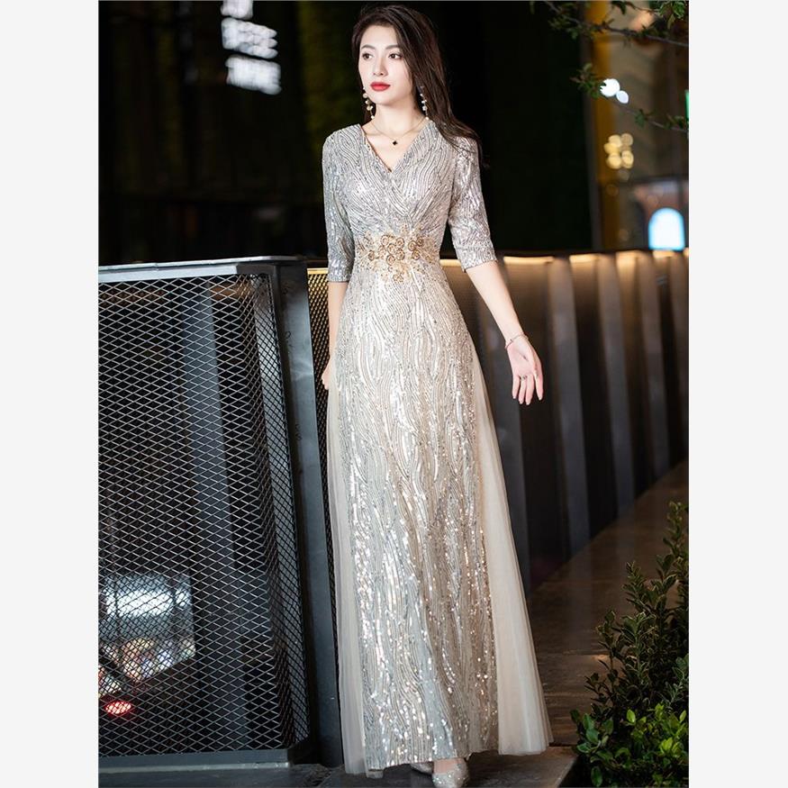 大码晚礼服女胖mm宴会气