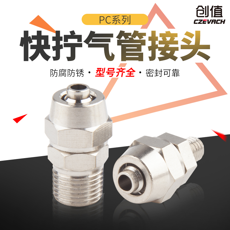 气管接头直通螺纹分快拧