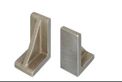 无孔型45钢直角座铝合金直角座安装板支架L型直角座 直角固定座