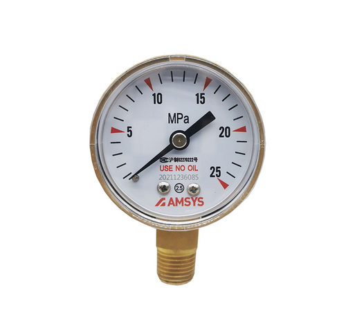 AMFLO敦阳黄铜压力表G20B 316L不锈钢压力表  25MPA  1.6MPA 0.4M