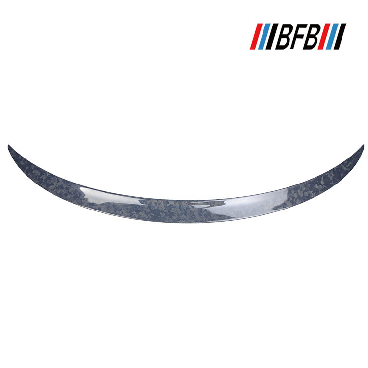 适用于特斯拉model 3锻造纹大理石纹碳纤维尾翼 乱纹定风翼扰流板