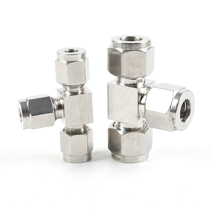 不锈钢卡套三通接头仪表