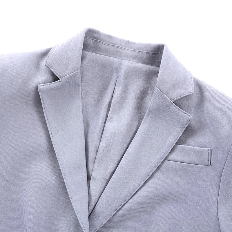 招行秋冬新款加厚西装外套工作服女工装制服灰色职业装