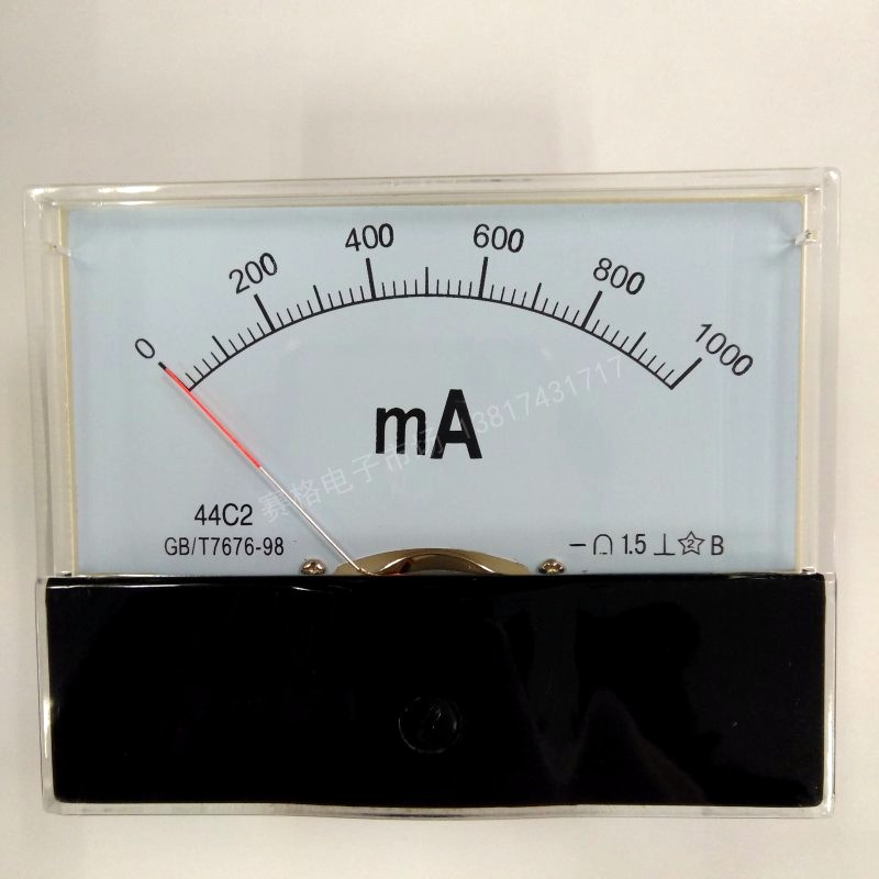 44C2 200MA 300MA 500mA 1000MA 2A 3A 10A 直流指针式电流毫安1A