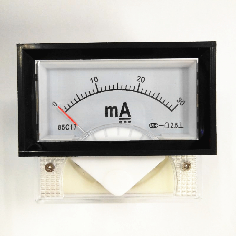 85C17 30mA 50mA直流电流毫安表激光机表头20MA正负100MA指针85C1