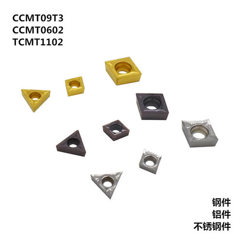 镗孔刀片CCMT0602车刀CCMT09T3片不锈钢刀片刀粒TCMT1102内孔刀粒