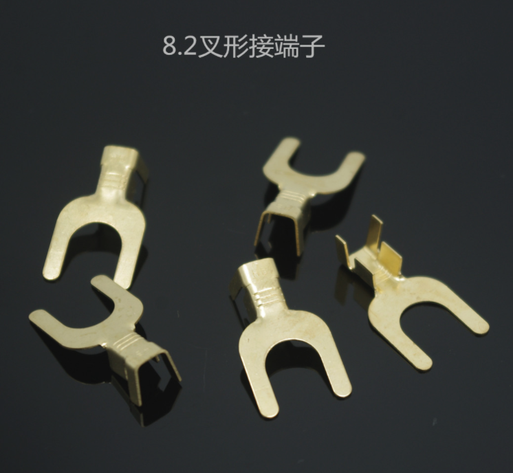 叉形接线片 8.2端子Y形铜鼻子8.2U型接线片 压线头冷压端子1000只,畜牧/养殖物资,赶猪器,淘宝优惠券,粉丝福利购,淘宝优惠卷