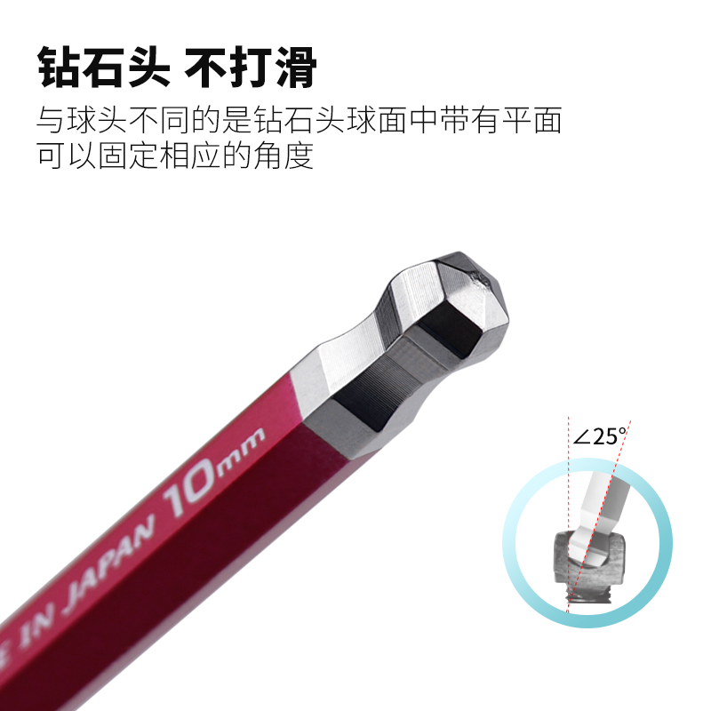 日本百利特长彩色钻石头