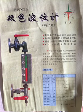 高压锅炉蒸汽炉 锅炉专用双色水位计 B49X2.5-300/350/400/440