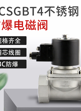 304不锈钢DN15防爆20电磁子25控制阀32水气AC220DC24V6分1半2寸50