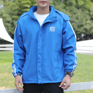 中通快递工作服快运冬季冬装外套冲锋衣2023新款男工服工衣防风防