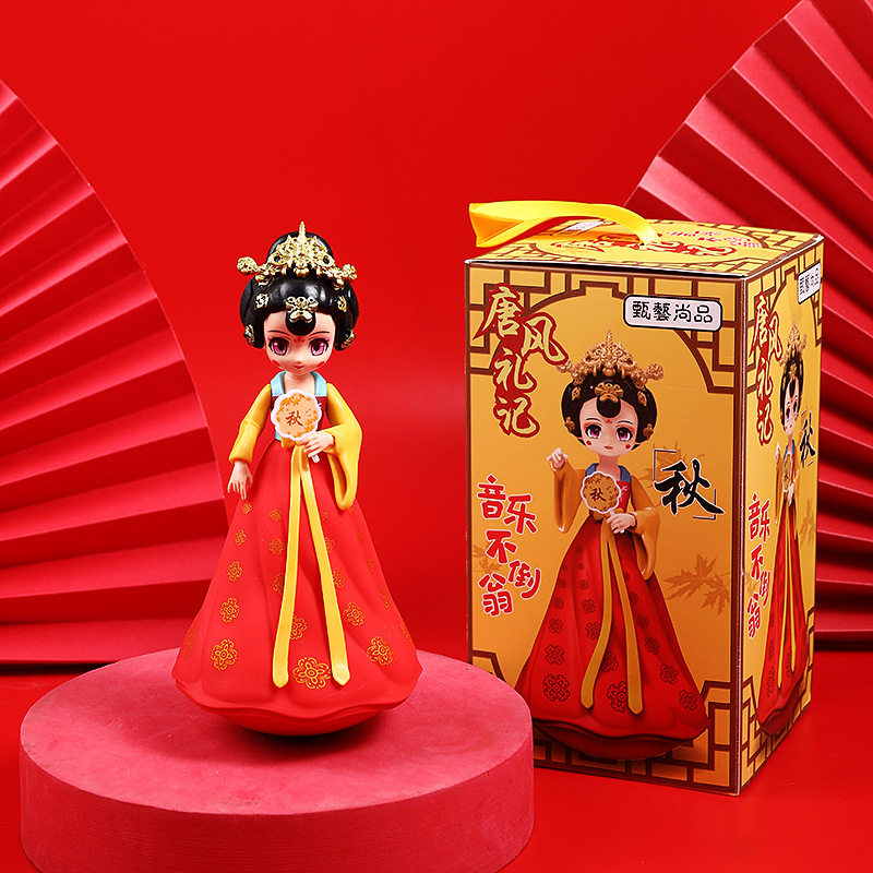 不倒翁小姐姐西安旅游纪念品大唐不夜城伴手礼物摆件特色文创礼品
