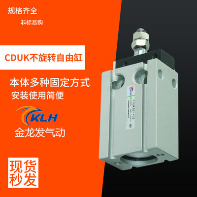 CDUK32-5/10/15/20/25/30/50D止回自由安装气缸带磁止回自由安装