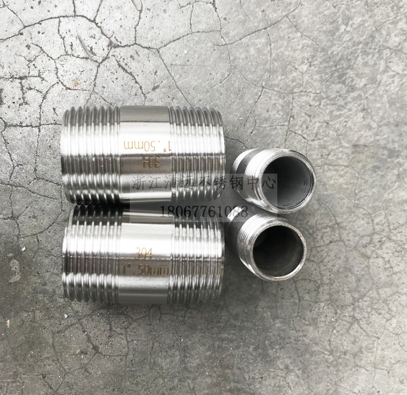 不锈钢管子内接圆头外丝