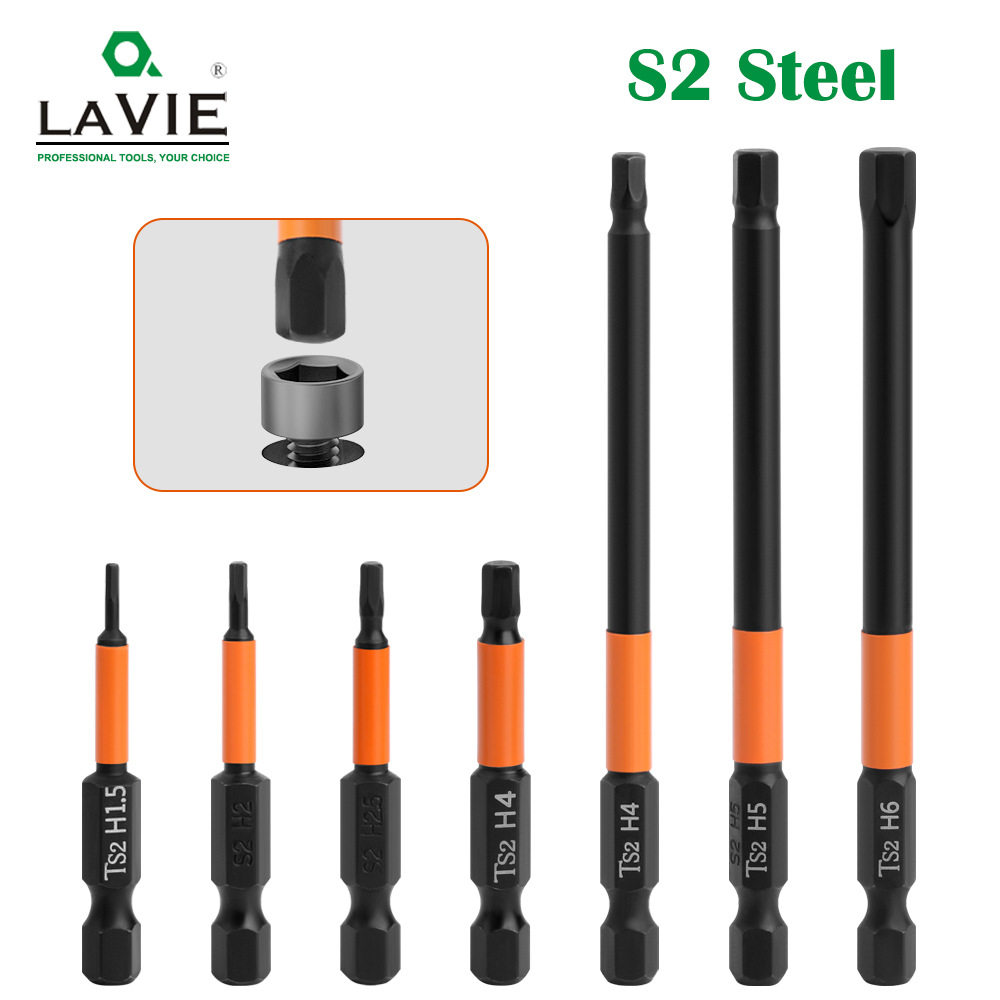 六角5A黑色精品冲击批头螺丝刀S2钢电批咀加长十字批头强磁电钻