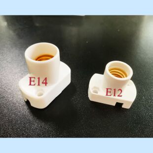 E12E14小螺口平灯座长方形展示柜led灯泡座子灯头柜台底座小灯头