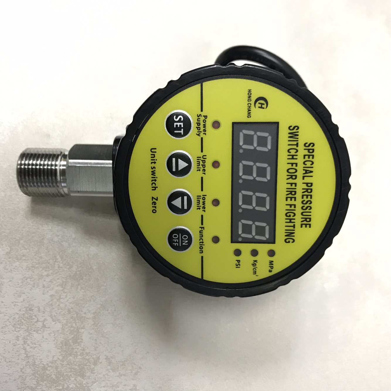 数字显示压力表 Y-80  数字压力表 M20x1.5 80mm 1.6mpa 电压220V