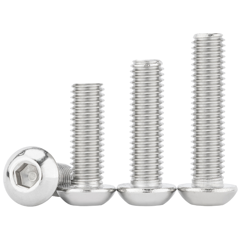 316不锈钢半圆头螺丝盘头内六角螺钉加长圆头螺栓M3M4M5M6M8M10