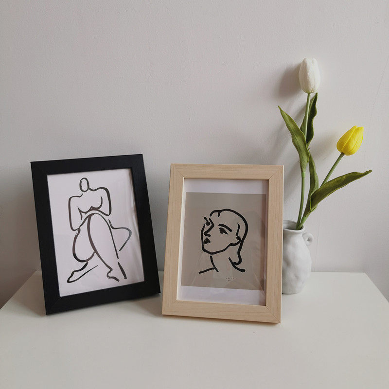 寸实木相框家居软装饰品