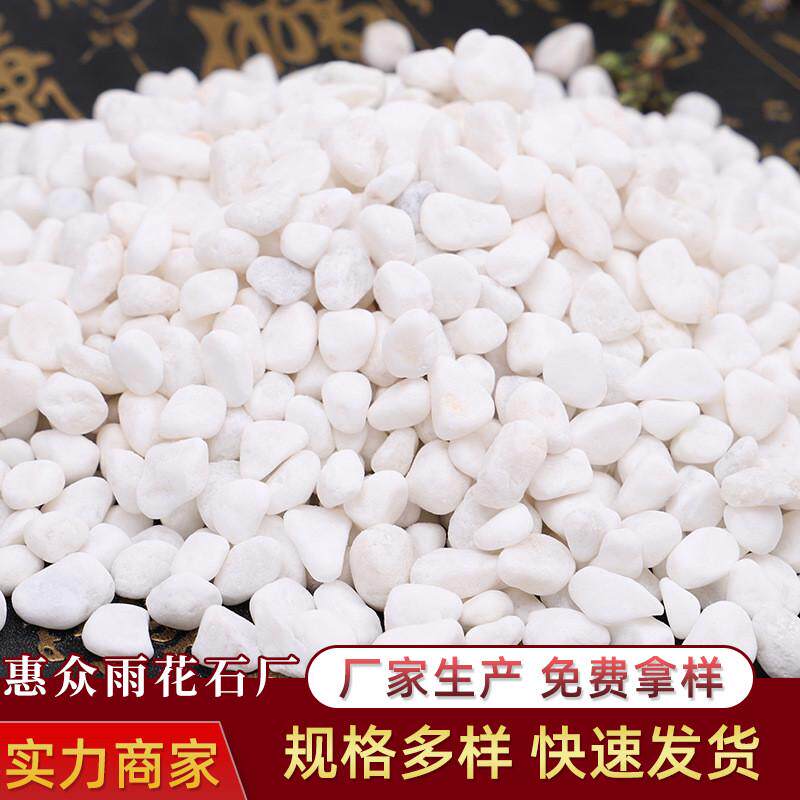 白色小玉石鱼缸底砂彩造