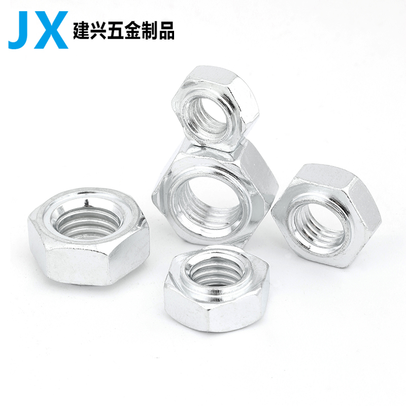 镀锌六角焊接螺母点帽无
