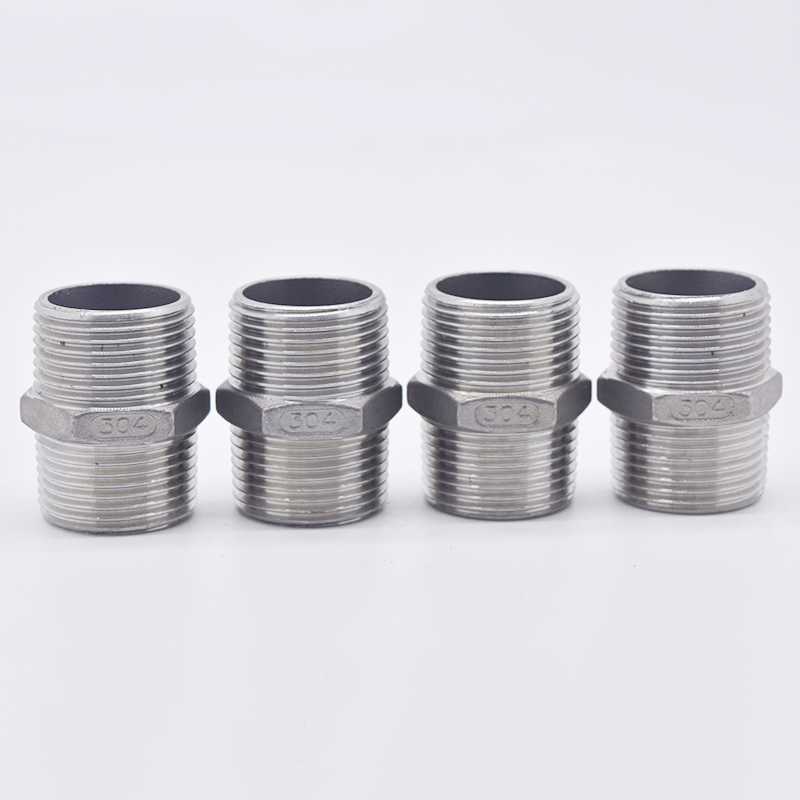 连接不锈钢双头外丝六角