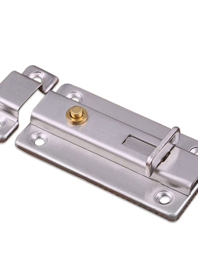 加厚不锈钢自动弹簧插销锁扣卫生间门栓子防盗木门闩小门插门销