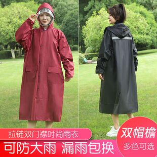 德国进口雨衣长款时尚连体户外男女单人防暴雨披加大全身拉链成人