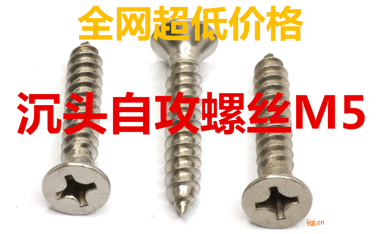 不锈钢沉头自攻螺钉平丝