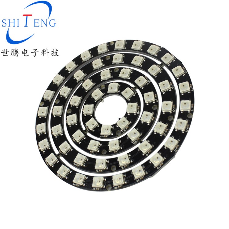 DIY 60位四合一灯板内置全彩驱动彩灯开发板WS2812 5050 RGB LED