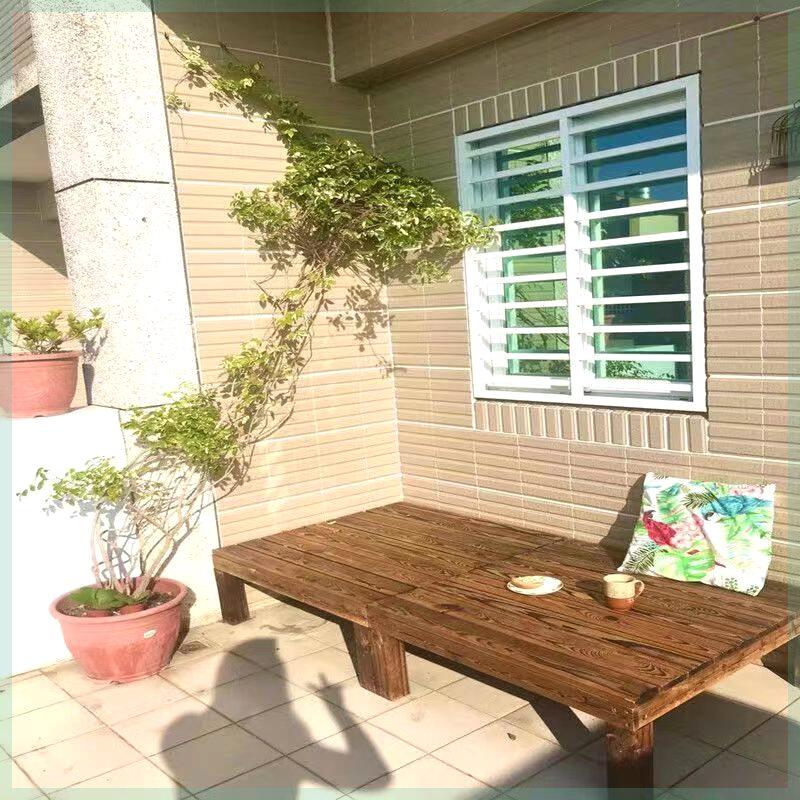 户外碳化防腐木地板庭院天台实木平台榻榻米花园防水露台地台定制