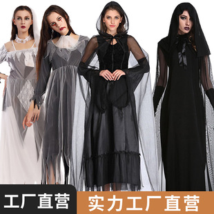 Costume Horror Head Ghost Dress服装 Halloween Wedding Bride