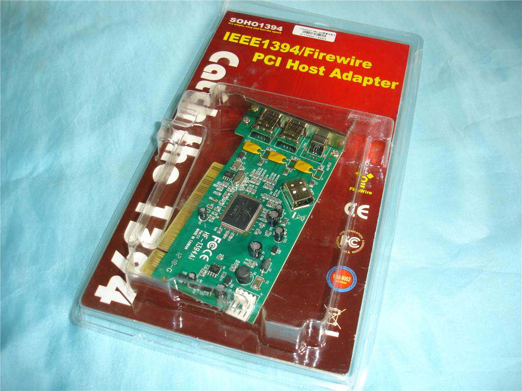 原装台湾HF-1394Ai REV 1.1 火线卡2口 1394A(FireWire)