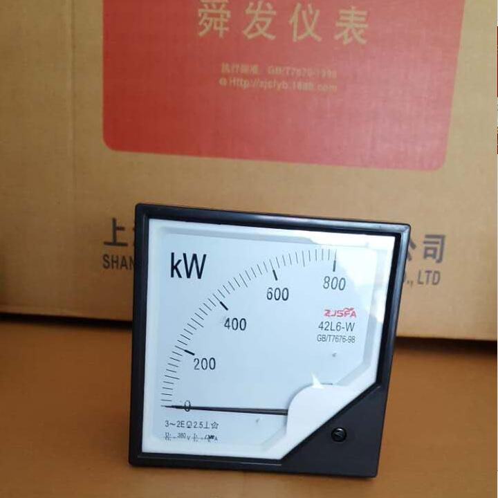 三相有功功率表千瓦表 42L6-W 800KW 1 6MW 380V 电流/5 113*113