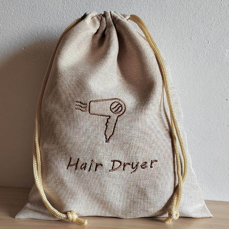 现货米色麻布吹风机收纳袋防尘袋酒店宾馆通用吹风机绒布袋抽绳袋,农机/农具/农膜,叉,淘宝优惠券,粉丝福利购,淘宝优惠卷