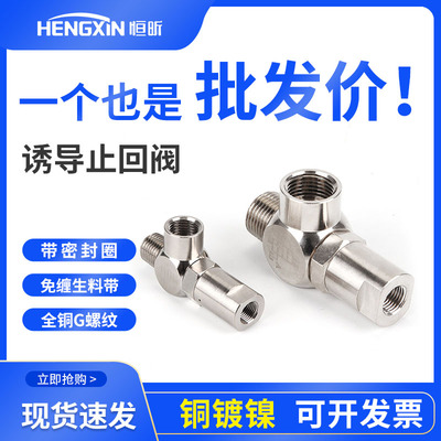 空气诱导止回阀单项动控