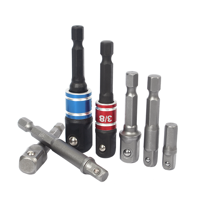 气动风角转换头套筒接套六角柄风批套筒批转接接头六转换接头筒杆