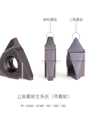 高性能立式螺纹刀片22VER/VNR N60/3.0/4.0/5.0/6.0/7.0TR